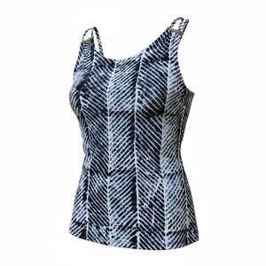 MICHAEL Michael Kors Blue and White Knit Tank Top with Gold Hardware